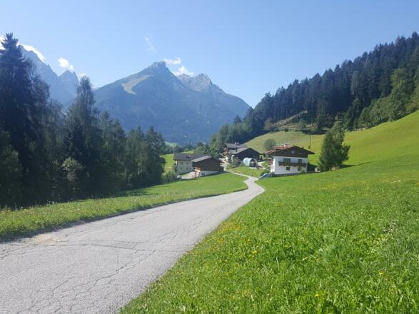 Blick auf Elfer taleinwärts