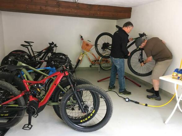 Abschließbarer Bikeraum
