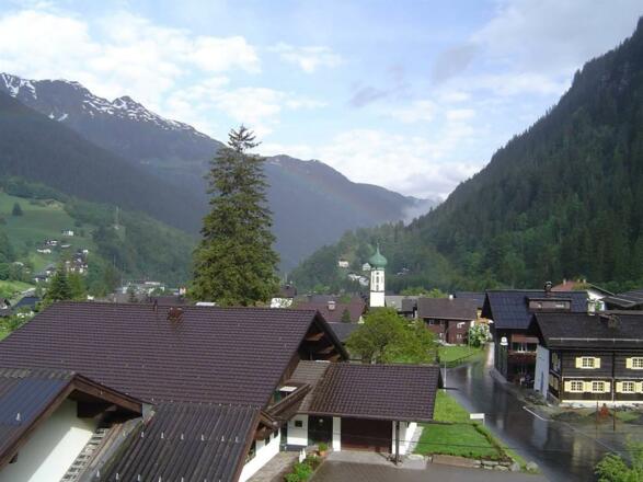 Balkon blick über Partenen