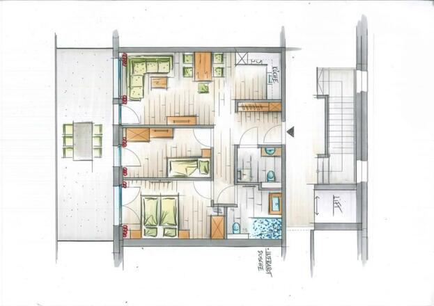 3-Bett-Appartement-1,5Zimmer 102 und 202