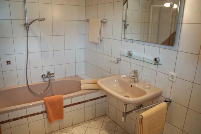 Badezimmer im Haus Trettler
