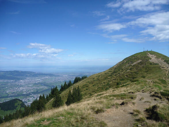 Blick auf die Hohe Kugel von der Staffelalpe kommend