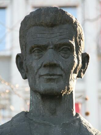 Detailaufnahme der Statue