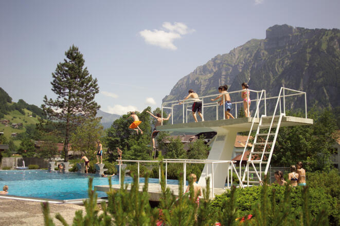 Schwimmbad Melllau Sprungbrett