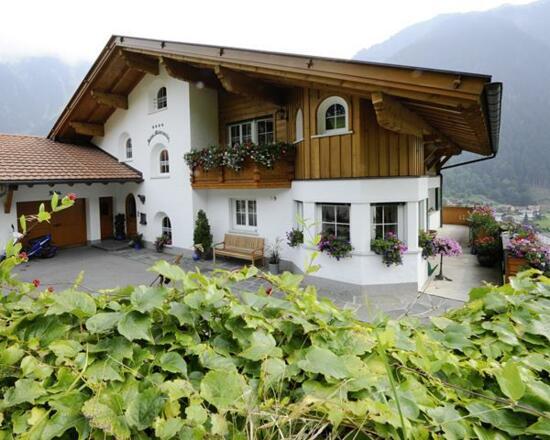 Hausansicht Bergseite und Einfahrt