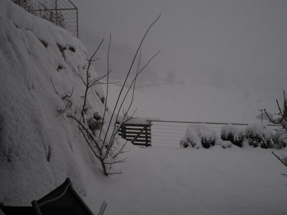 Glücksplatzl Mieders Garten Winter