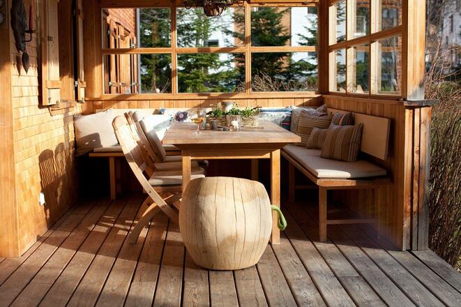 Loggia im Frühling