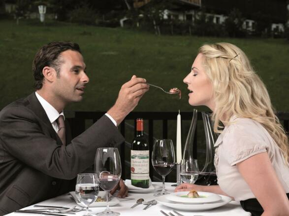 Abendessen auf der Terrasse