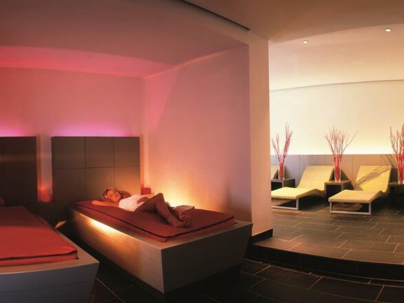 Ruhebereich mit Wasserbetten