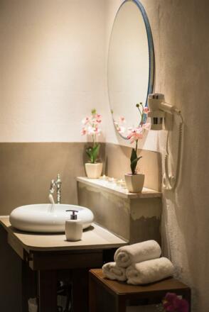 Badezimmer im Saunabereich