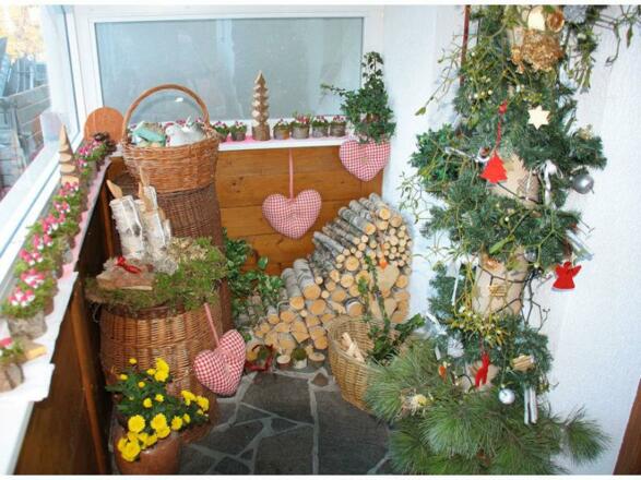Weihnachtlicher Eingangsbereich
