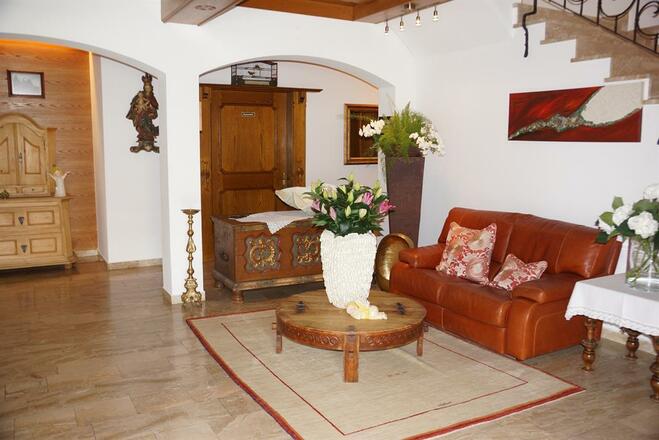 Aufenthaltsbereich in der Pension Clara in Wattens