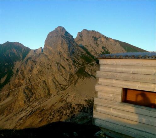 Sonnenuntergang auf der Biwackschachtel