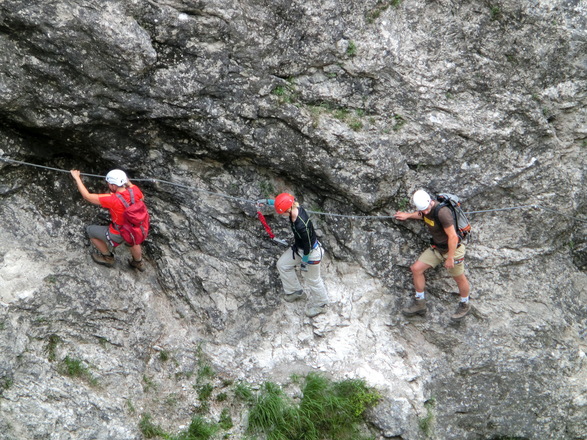 Am Hausbachfall-Klettersteig