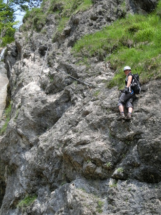 Am Hausbachfall-Klettersteig