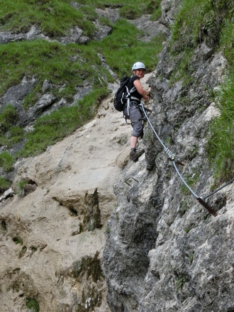 Am Hausbachfall-Klettersteig