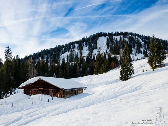 die idyllische Wildalm über dem Heutal