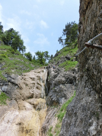 Am Hausbachfall-Klettersteig
