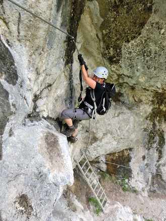 Einstiegsleiter am Hausbachfall