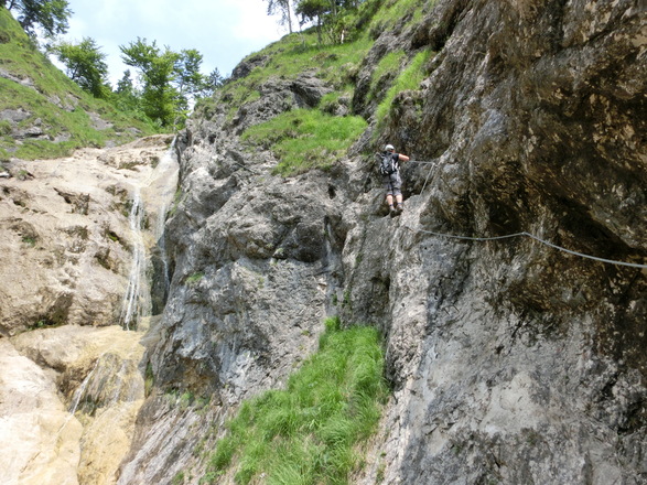 Am Hausbachfall-Klettersteig
