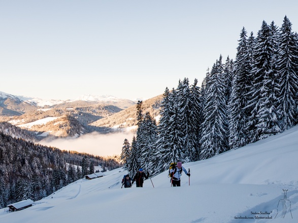 der erste Teil des Aufstiegs im schönen Tal