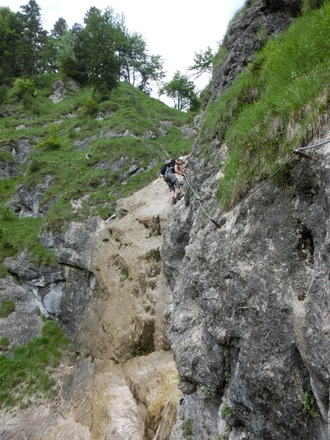Am Hausbachfall-Klettersteig