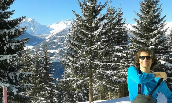 Hubert Sander auf Schitour