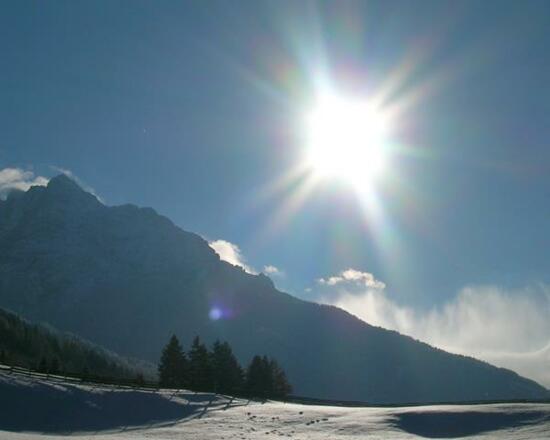 Sonniger Tag im Appartement Riedhof