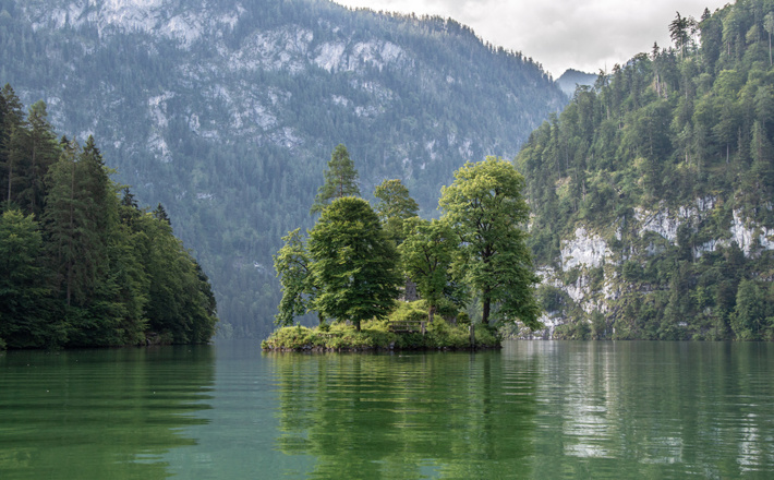 Insel Christlieger am Morgen