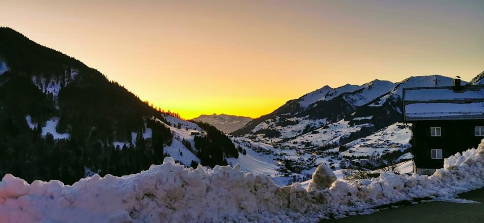 Abendrot über dem Säntis