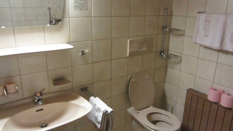 Badezimmer im Winter