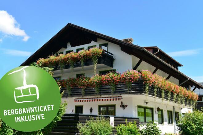 Haus Foto mit Bergbahn Button