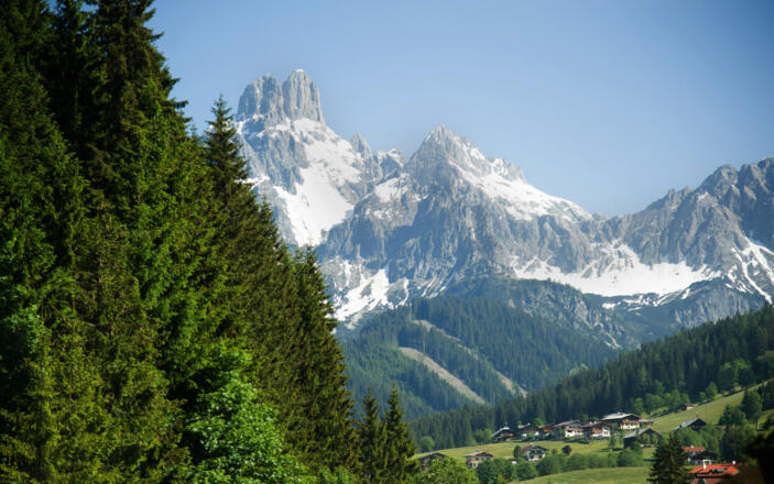 Blick vom Balkon aus
