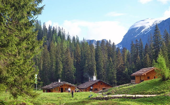 Die renovierte Wasseralm im Nationalpark Berchtesgaden