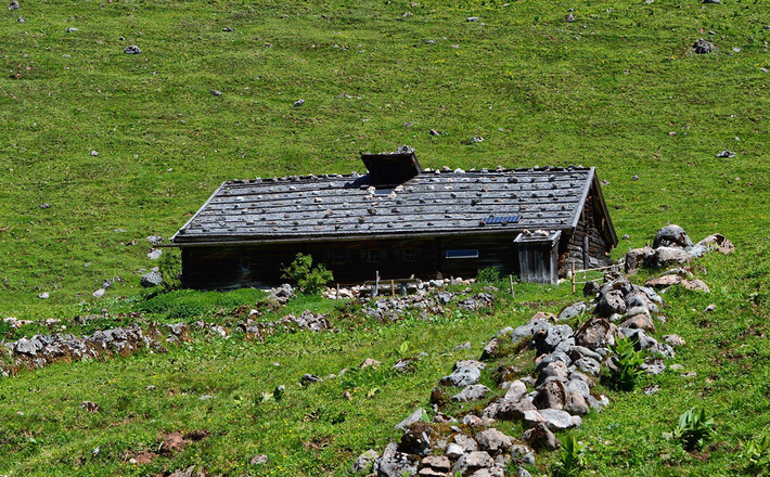 Der Rundum Kaser auf der Regenalm