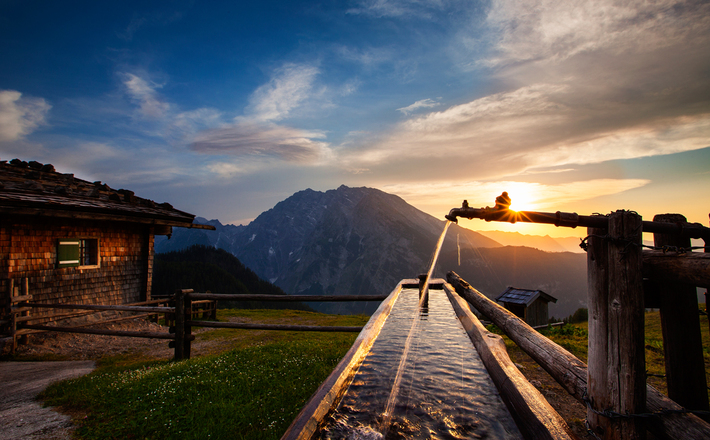 Die Priesbergalm im Nationalpark Berchtesgaden