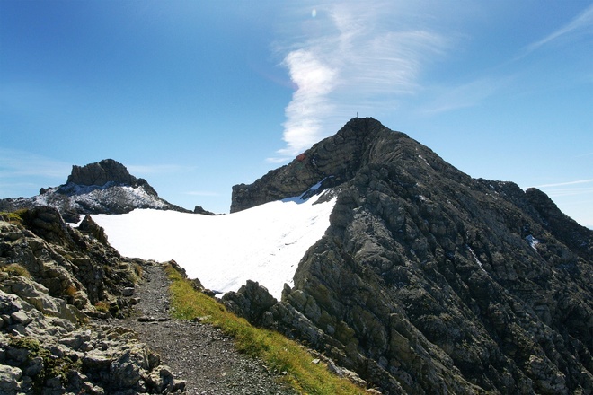 Gletscher am Gipfel der Roten Wand (aufgenommen 2008) 