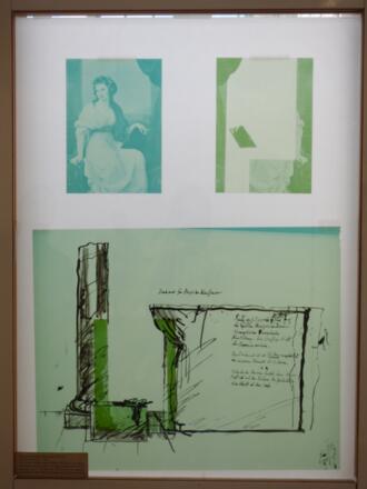 erklärende Schild zur &quot;Hommage&quot;