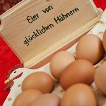 Eier vom eigenen Bauernhof