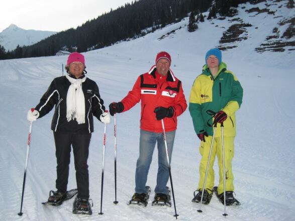 Schneeschuhwanderung mit dem kleinen Chef!
