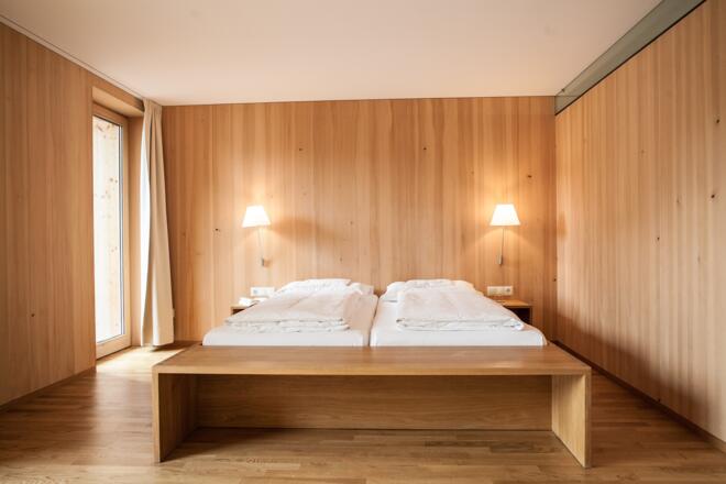 Zimmer im Biohotel Schwanen