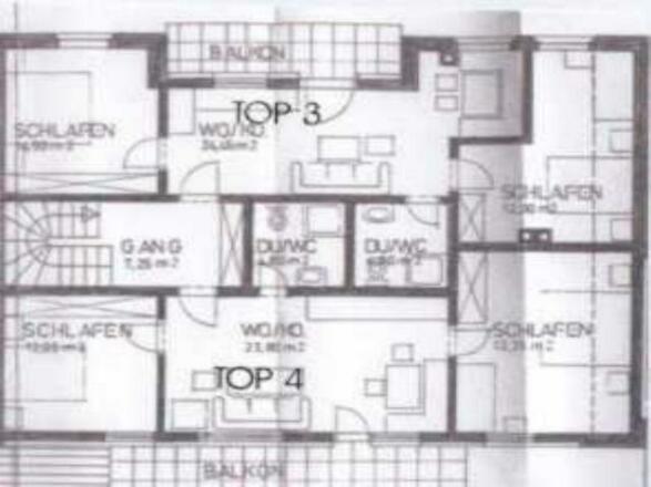 Top 3 &amp; 4 Grundriss