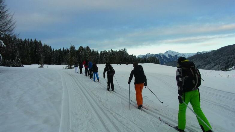 200m zur Langlaufloipe