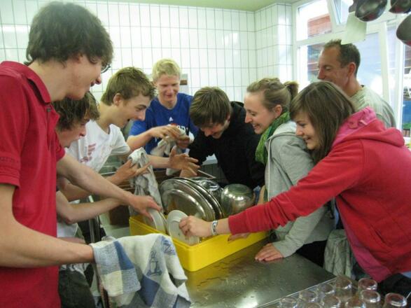 Unsere Gäste helfen immer mit im Haus