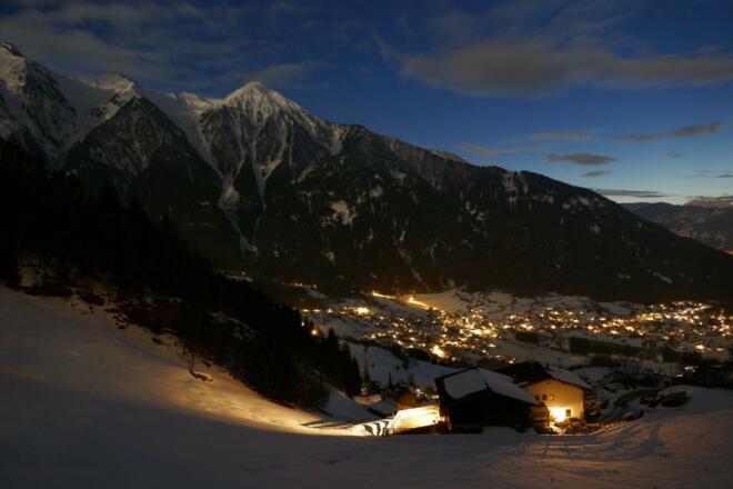 Aussicht Terrasse abends