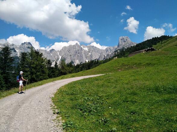 Wanderung Richtung Mahdalm