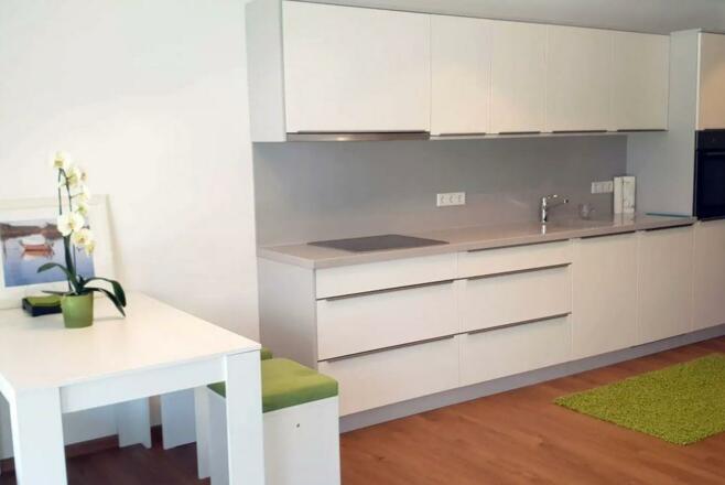 Küche in der Ferienwohnung