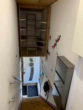 ..sehr viel Staumöglichkeiten 😉im Stiegenhaus