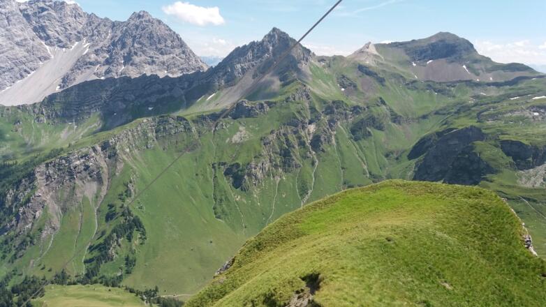 Salaruelkopf, Hornspitze und Tschingel vom Gorfion aus gesehen.