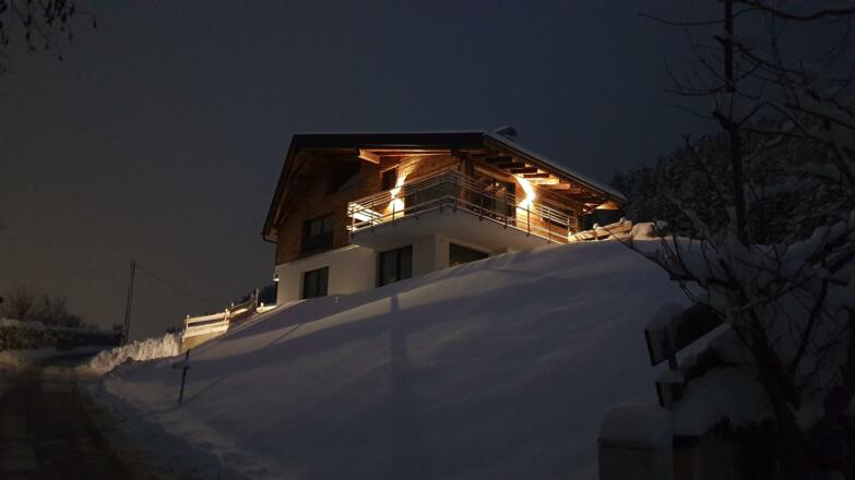 Ankunft am Winterabend